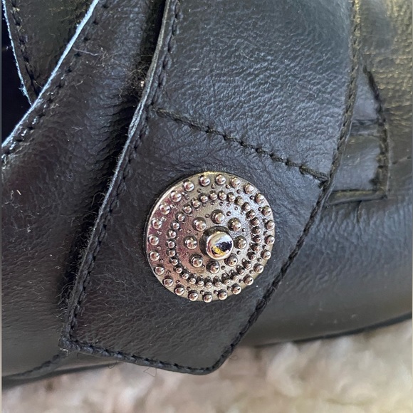 MUNRO Black Leather Slip On Loafers Monk Strap Low Top Comfort Womens Sz 8 - Picture 4 of 5